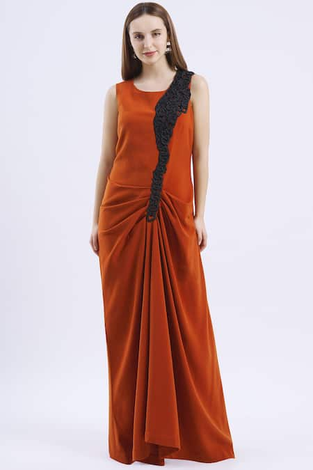 Urvashi Joneja Draped Maxi Dress 