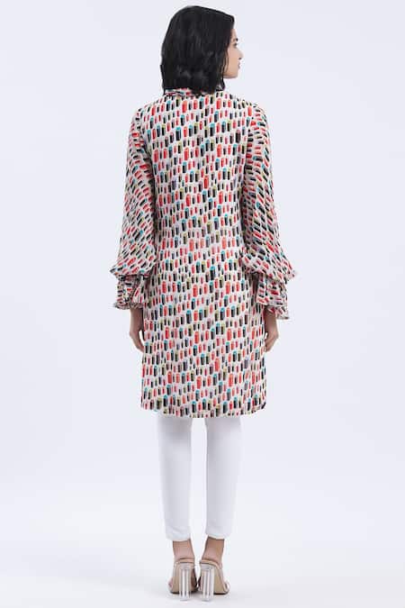 Urvashi Joneja Geometric Motif Print Tunic 