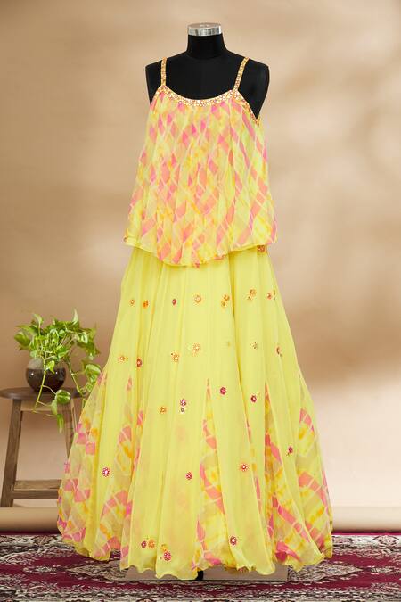 Buy Nitika Gujral Yellow Embellished Lehenga Set Online at Aza Fashions Buy_Nitika Gujral_Yellow Embellished Lehenga Set_Online_at_Aza_Fashions