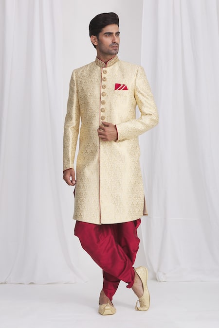 Samyukta Singhania Silk Brocade Sherwani Set 