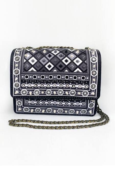 The Garnish Company Adya Geometric Print Sling Bag 