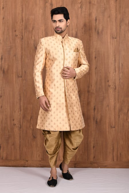 Aryavir Malhotra Woven Sherwani Set 