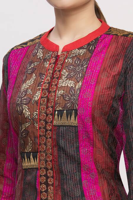 Manasi Sengupta Multi Color Embroidered Kurta Lehenga Set at Aza Fashions Manasi Sengupta_Multi Color Embroidered Kurta Lehenga Set_at_Aza_Fashions