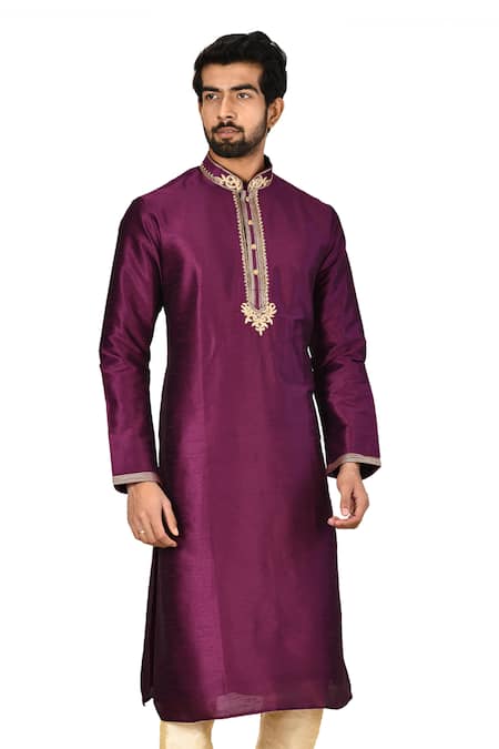 Aryavir Malhotra Silk Kurta Set 