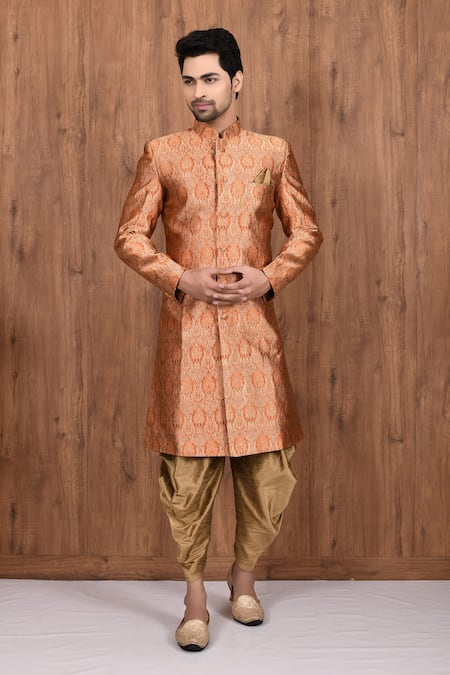 Aryavir Malhotra Woven Sherwani Set 