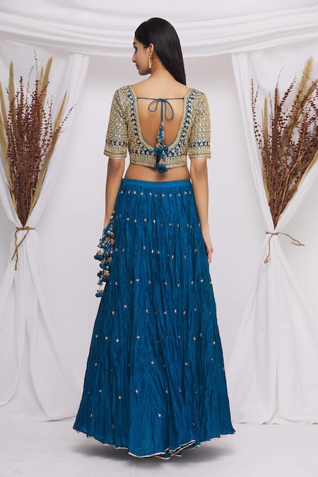 Surbhi Shah Chanderi Lehenga Set 