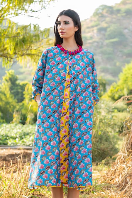 Rang Swati Vijaivargie Silk Chanderi Dress with Jacket 