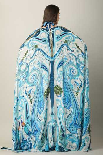 Shop_Limerick By Abirr N' Nanki_Multi Color Jane Floral Pattern Cape 