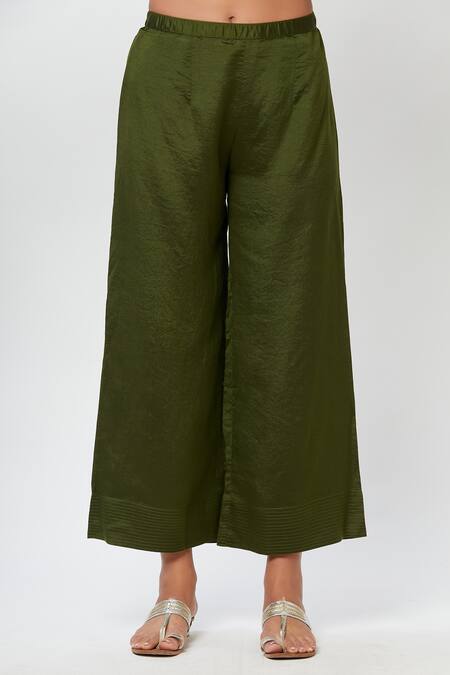 PURE COTTON STRAIGHT PALAZZO PANT FOR WOMEN IN L,XL XXL|HIGH RAISED|TREDNY