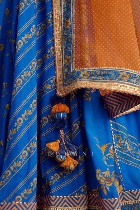 Buy Torani Blue Organza, Gota Patti, Rang Shyam Waheeda Anarkali With Dupatta Online at Aza Fashions Buy_Torani_Blue Organza, Gota Patti, Rang Shyam Waheeda Anarkali With Dupatta _Online_at_Aza_Fashions