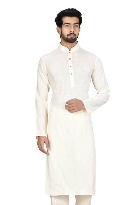 Aryavir Malhotra Linen Kurta Set 