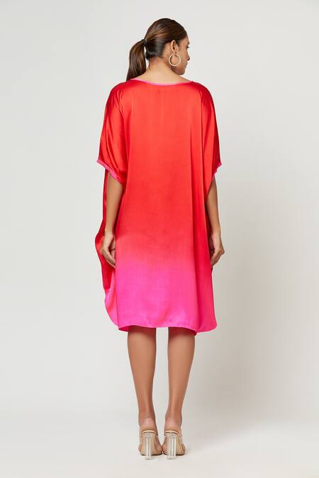 Rachana Ved Ombre Cowl Dress 