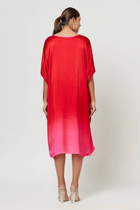 Rachana Ved Cowl Ombre Dress 