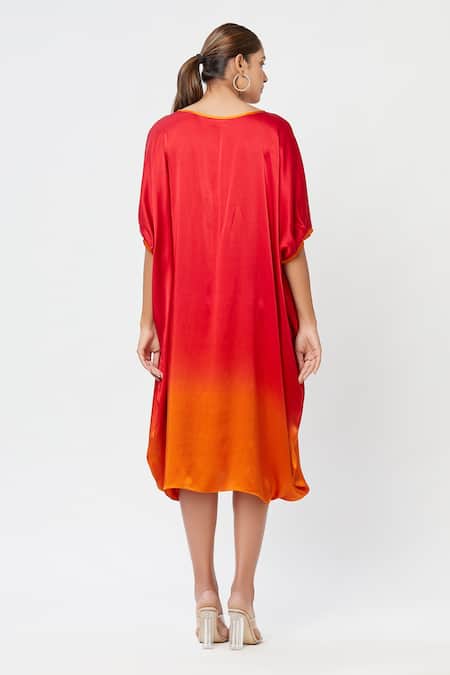 Rachana Ved Cowl Ombre Dress 