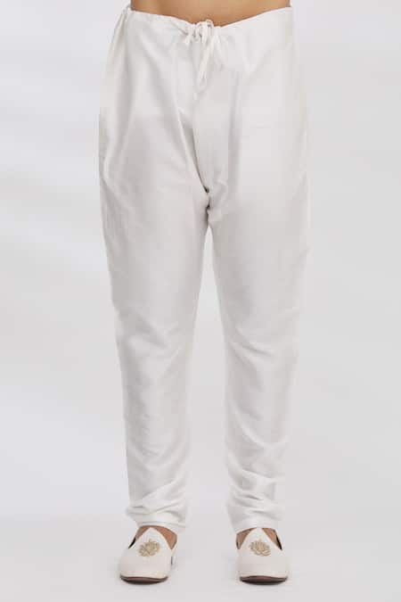 Aham-Vayam White Cotton Sequin And Thread Kurta & Pant Set at Aza Fashions Aham-Vayam_White Cotton Sequin And Thread Kurta & Pant Set _at_Aza_Fashions