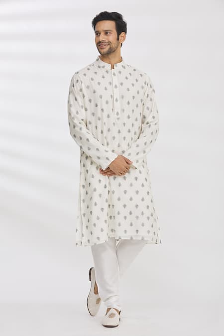 Aham-Vayam Cotton Kurta & Pant Set 