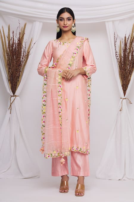 Surbhi Shah Sequin Embroidered Kurta Set 