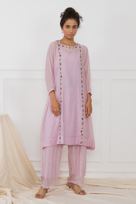 Dhaari Handwoven Embriodered Kurta 