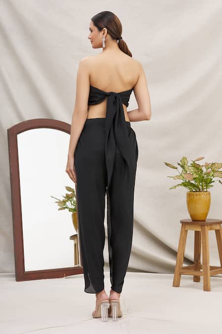 Ekta Singh Pre-Draped Dhoti Pant Saree with Blouse 