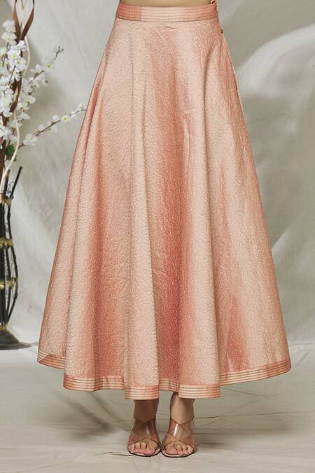 Buy_Mayank Anand Shraddha Nigam_Pink Embroidered Skirt_Online_at_Aza_Fashions