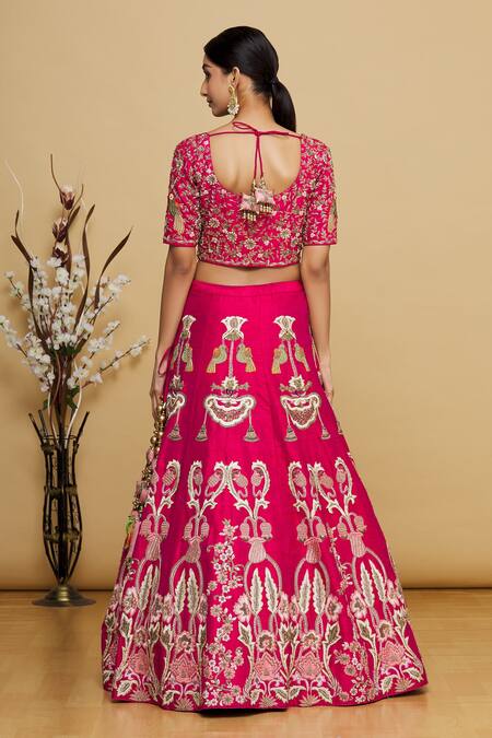 Karuna Deora Pink Embroidered Lehenga Set 2