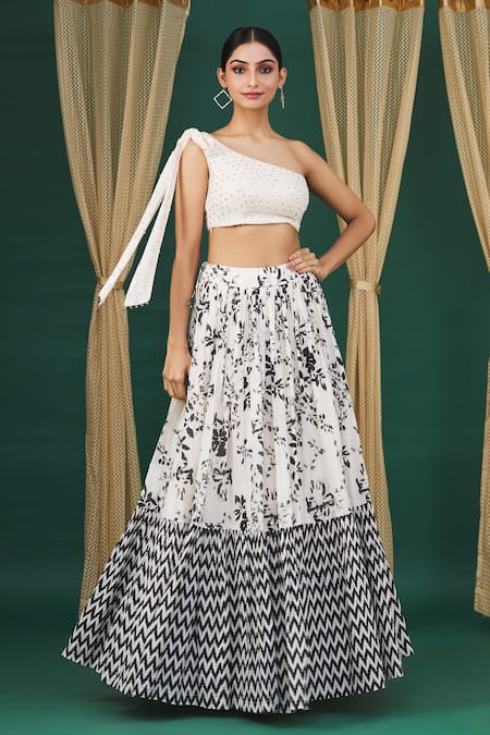 Yogita Kadam Floral Print Lehenga Set 