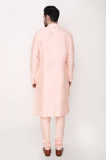 Buy_Manish Nagdeo_Multi Color Cotton, Silk Zari, Embroidery Digital Print Bundi Jacket And Kurta Set_Online_at_Aza_Fashions