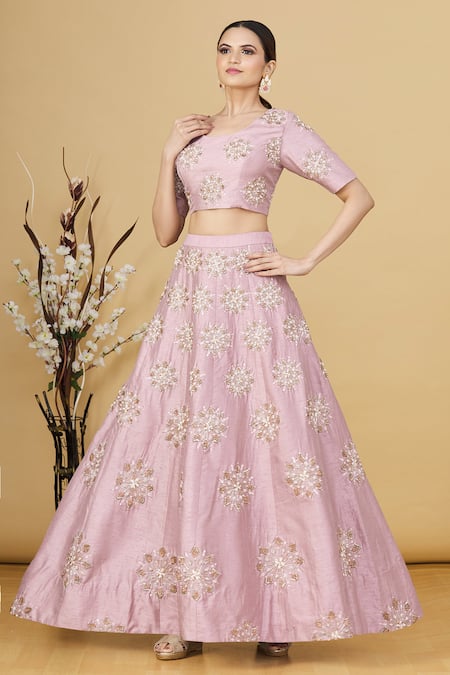 Masumi Mewawalla Floral Embroidered Lehenga & Blouse 