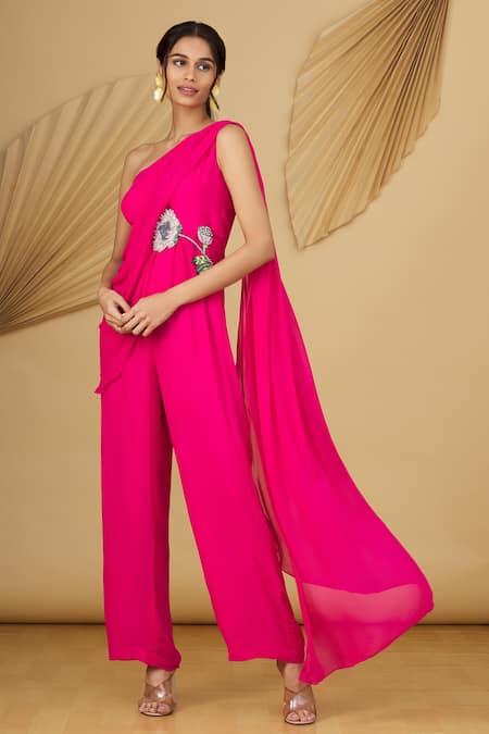Discover 217+ draped jumpsuit saree super hot