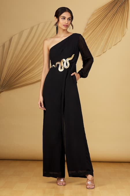 Rajat K Tangri One Shoulder Jumpsuit 