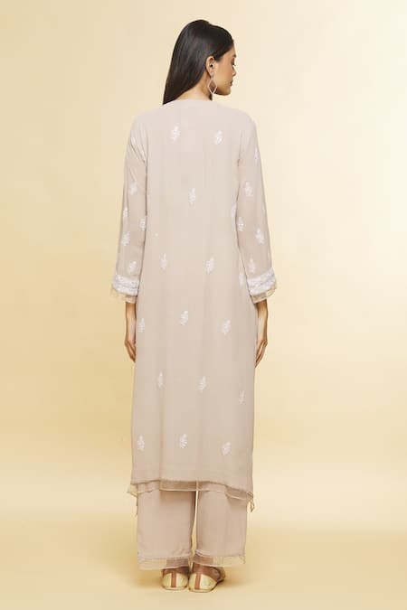 Romaa Chikankari Embroidered Kurta Set 