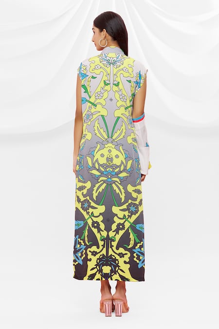 Pria Kataria Puri Floral Pattern Shirt Dress 