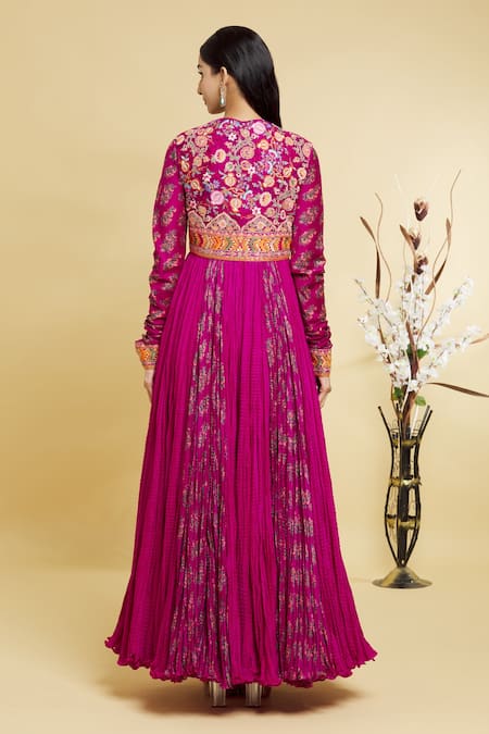 Debyani + CO Embroidered Jacket & Anarkali Set 