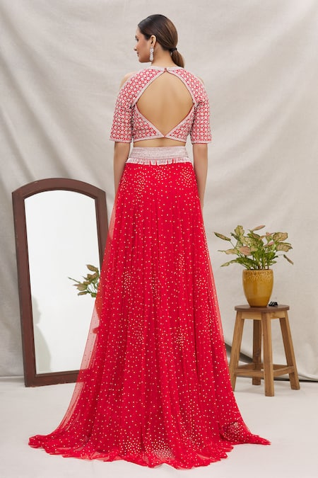 Ekta Singh Embroidered Bridal Lehenga Set 