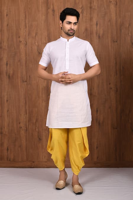 Aryavir Malhotra Cotton Silk Draped Dhoti Pant 