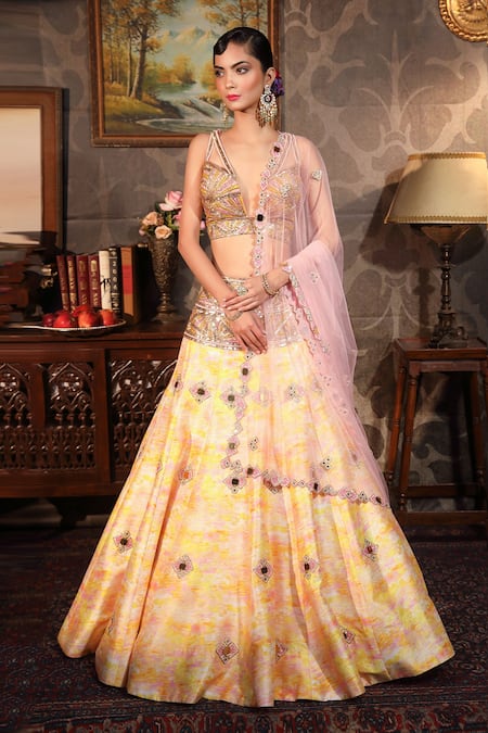 Laxmishriali Printed & Embroidered Lehenga Set 