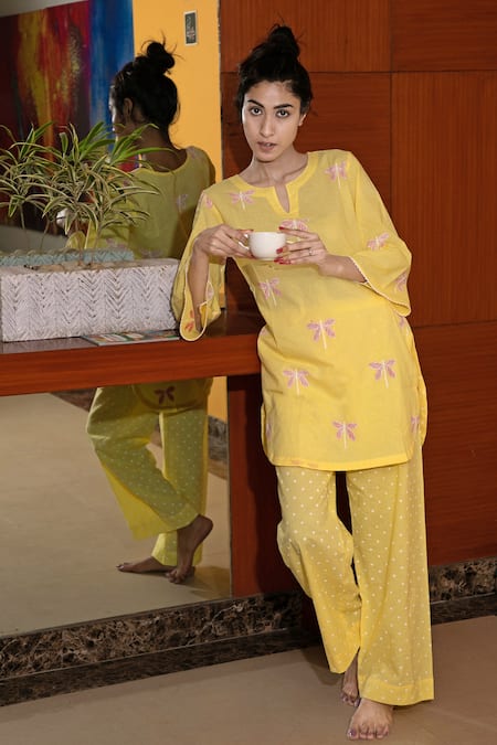 Abbaran Block Print Kurta & Pant Set 