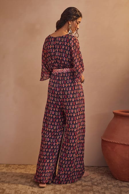 Aneesh Agarwaal Ikat Print Jumpsuit 