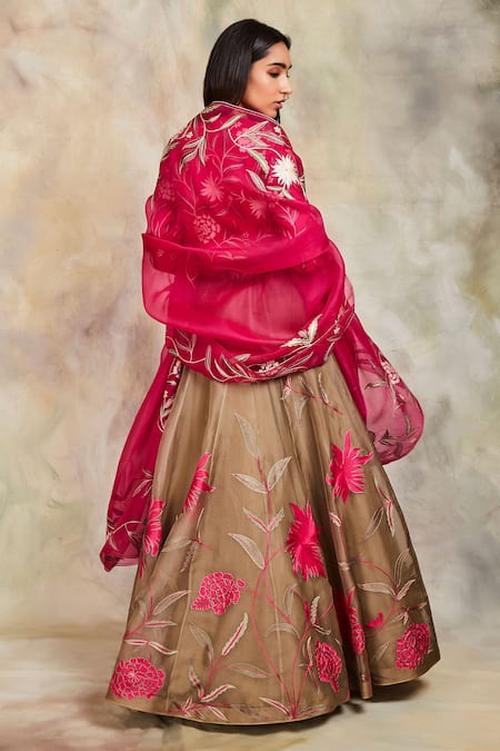 Sue Mue Embroidered Lehenga Set 