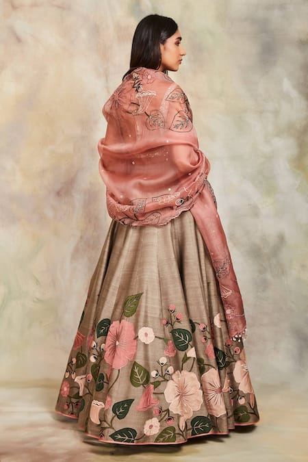 Sue Mue Embroidered Lehenga Set 