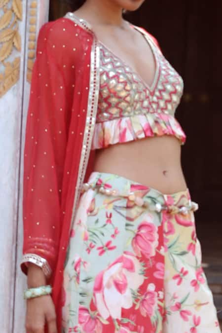 Gopi Vaid Embellished Jacket & Pant Set 