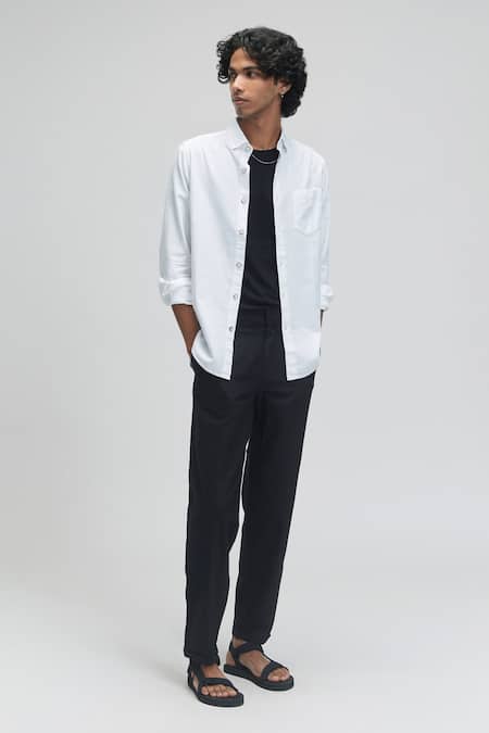 Terra Luna Skoll Handloom Mandarin Collar Shirt 