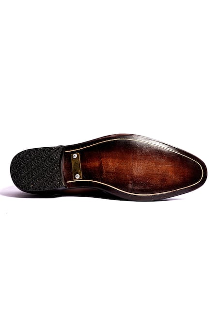 Shop_Artimen_Brown Leather Handcrafted Loafers _Online_at_Aza_Fashions