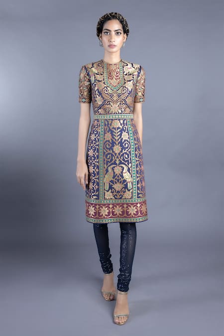 Abhishek Gupta Embroidered Tunic Set 