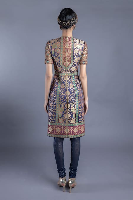 Abhishek Gupta Embroidered Tunic Set 