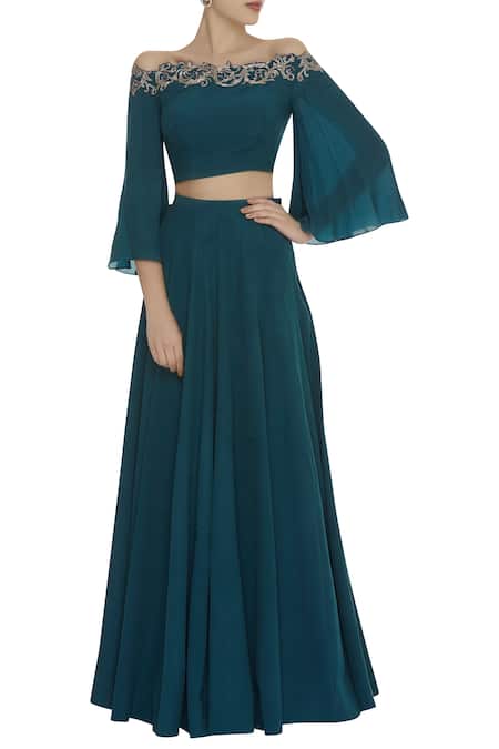 Pooja Peshoria Embroidered Lehenga Set 