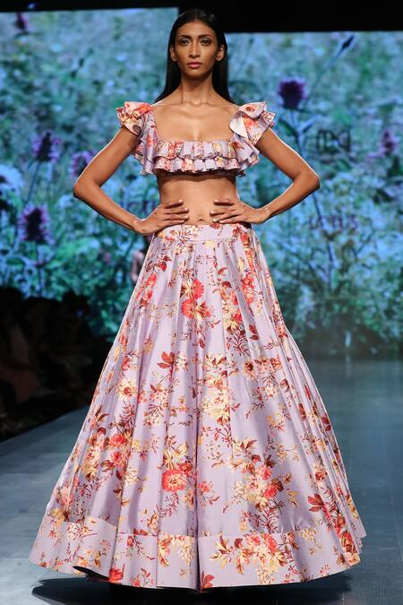 Shop Anushree Reddy Purple Silk Lehenga Set at Aza Fashions Shop_Anushree Reddy_Purple Silk Lehenga Set_at_Aza_Fashions