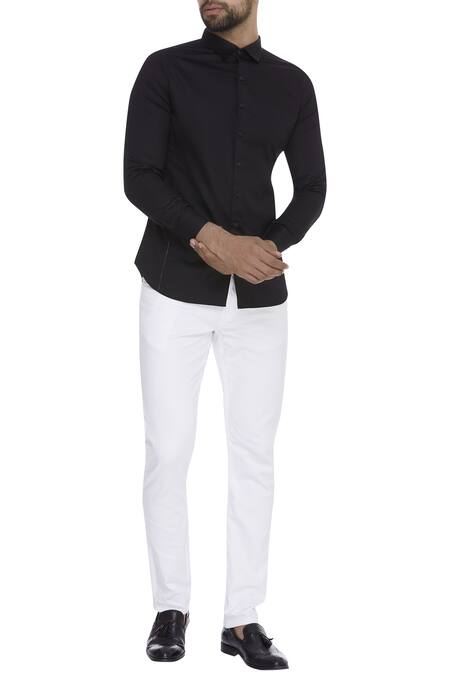 Bloni Black Classic Collared Shirt