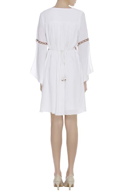 Arpan Vohra Embroidered Flared Dress 