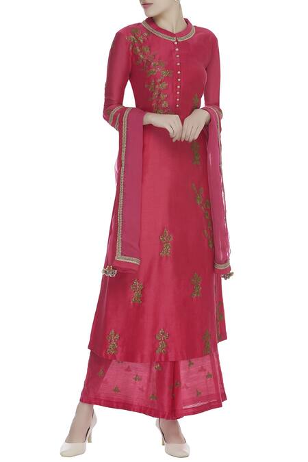 Manasi Sengupta Sequin Embroidered Kurta Palazzo Set  